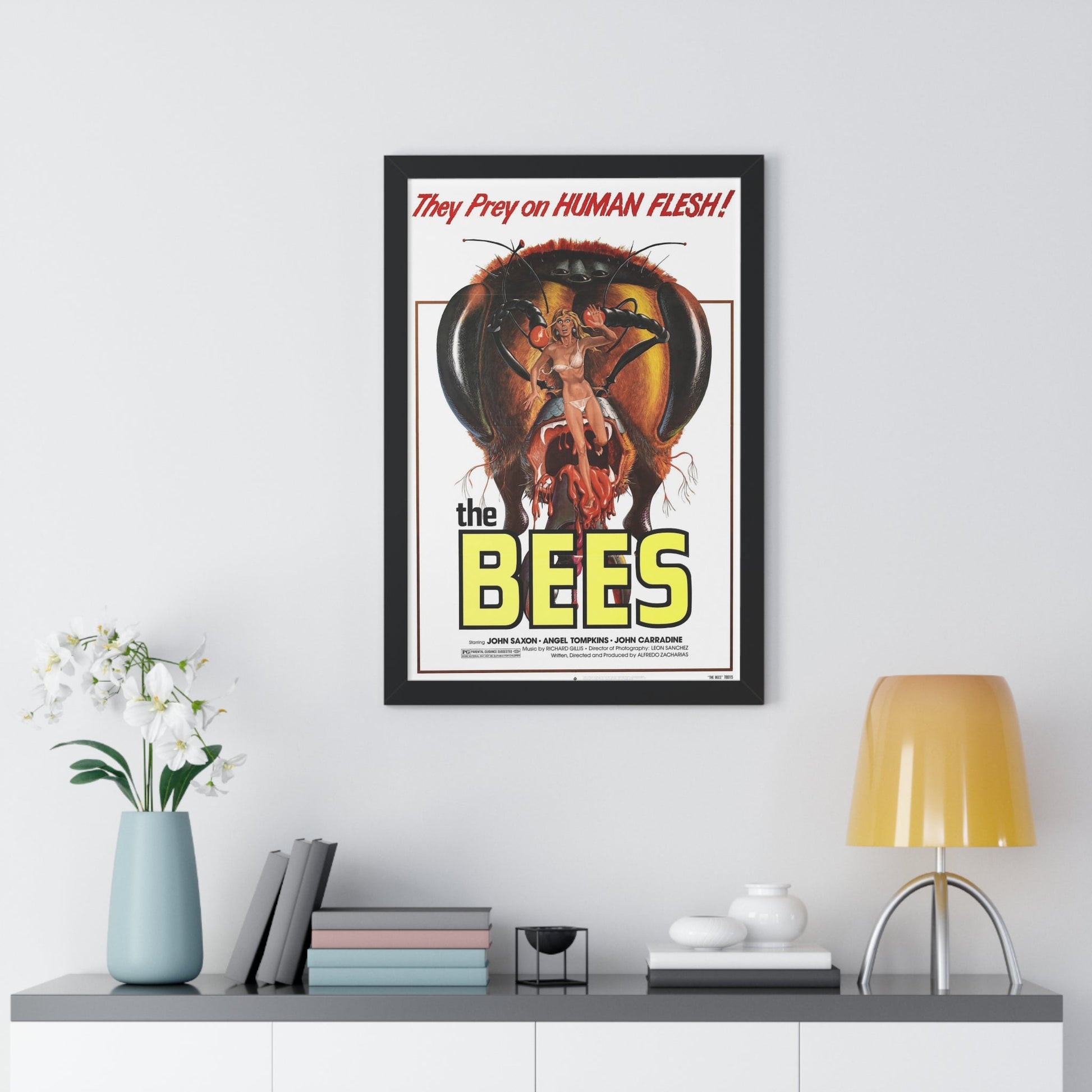 THE BEES 1976 - Framed Movie Poster-The Sticker Space