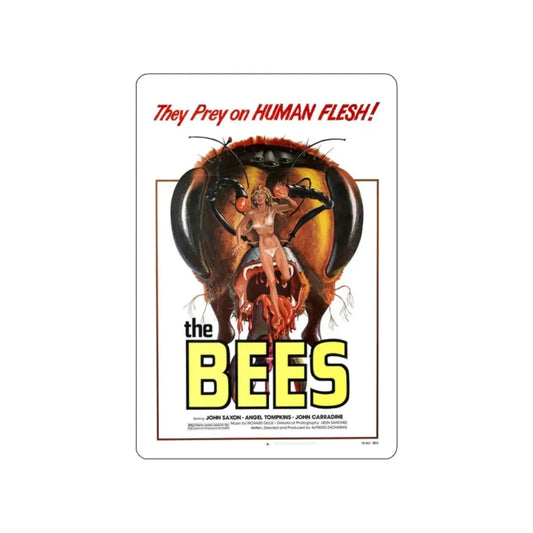 THE BEES 1976 Movie Poster STICKER Vinyl Die-Cut Decal 2 Inch - The Sticker Space