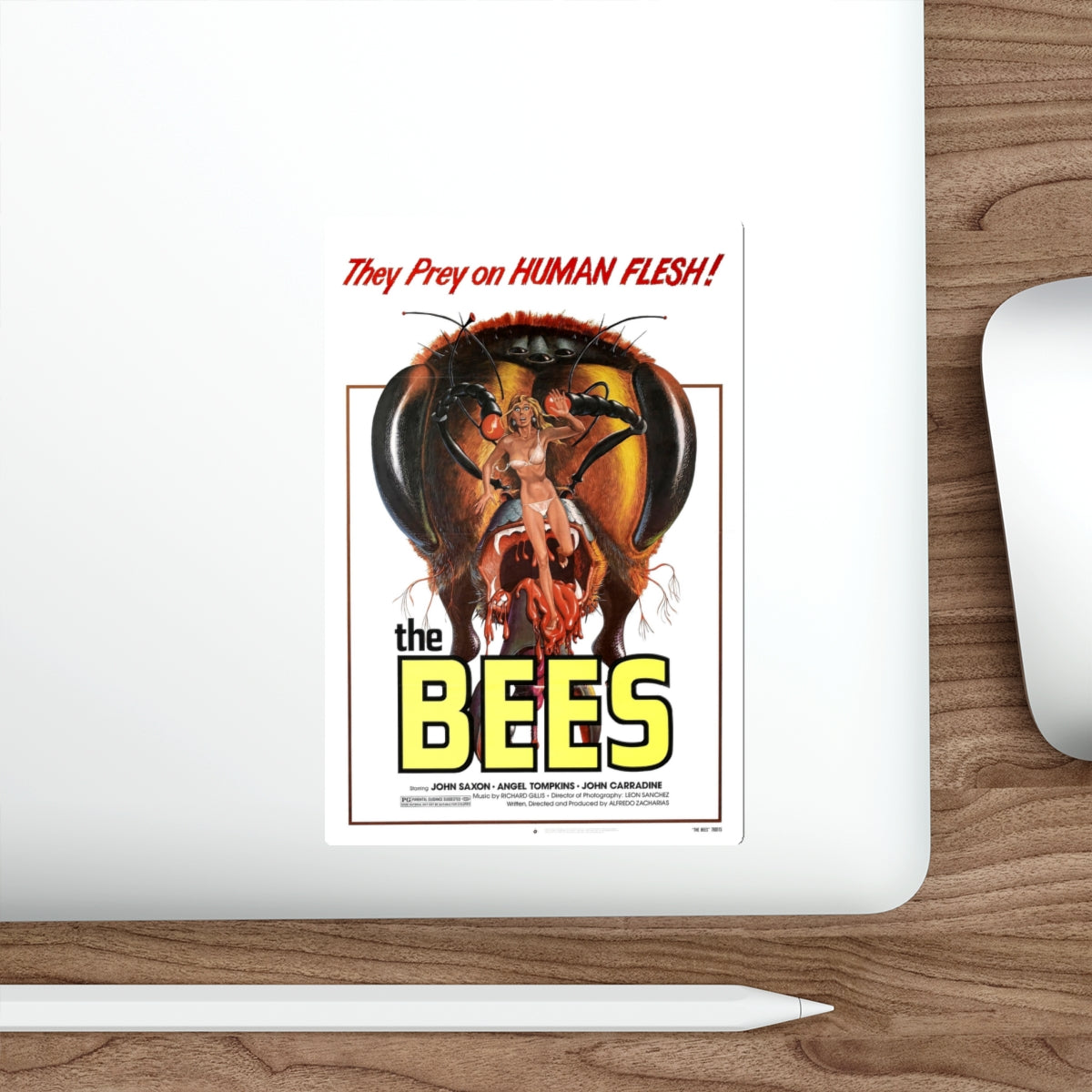 THE BEES 1976 Movie Poster STICKER Vinyl Die-Cut Decal-The Sticker Space