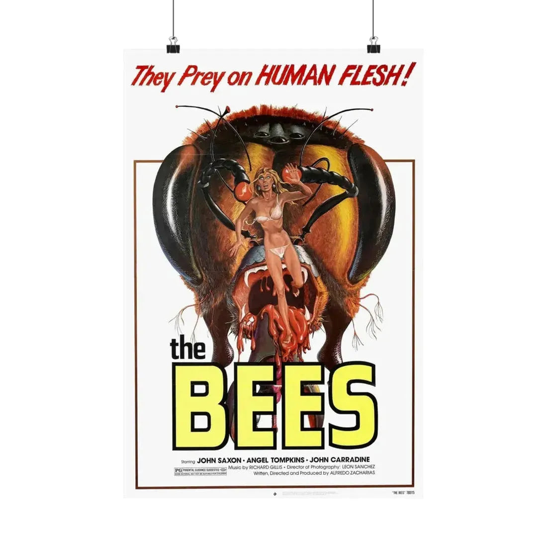 THE BEES 1976 - Paper Movie Poster 16″ x 24″ Matte - The Sticker Space
