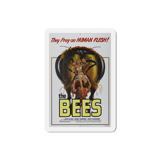 The Bees 1978 Movie Poster Die-Cut Magnet-2" x 2"-The Sticker Space