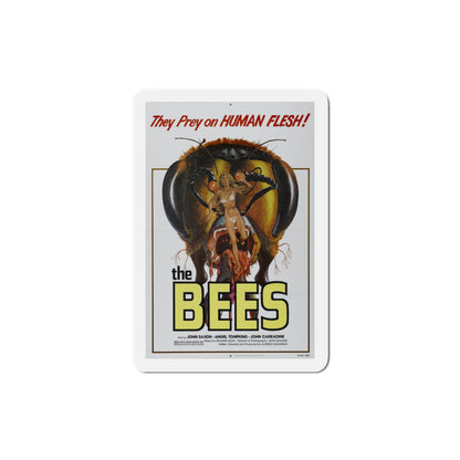 The Bees 1978 Movie Poster Die-Cut Magnet-3" x 3"-The Sticker Space