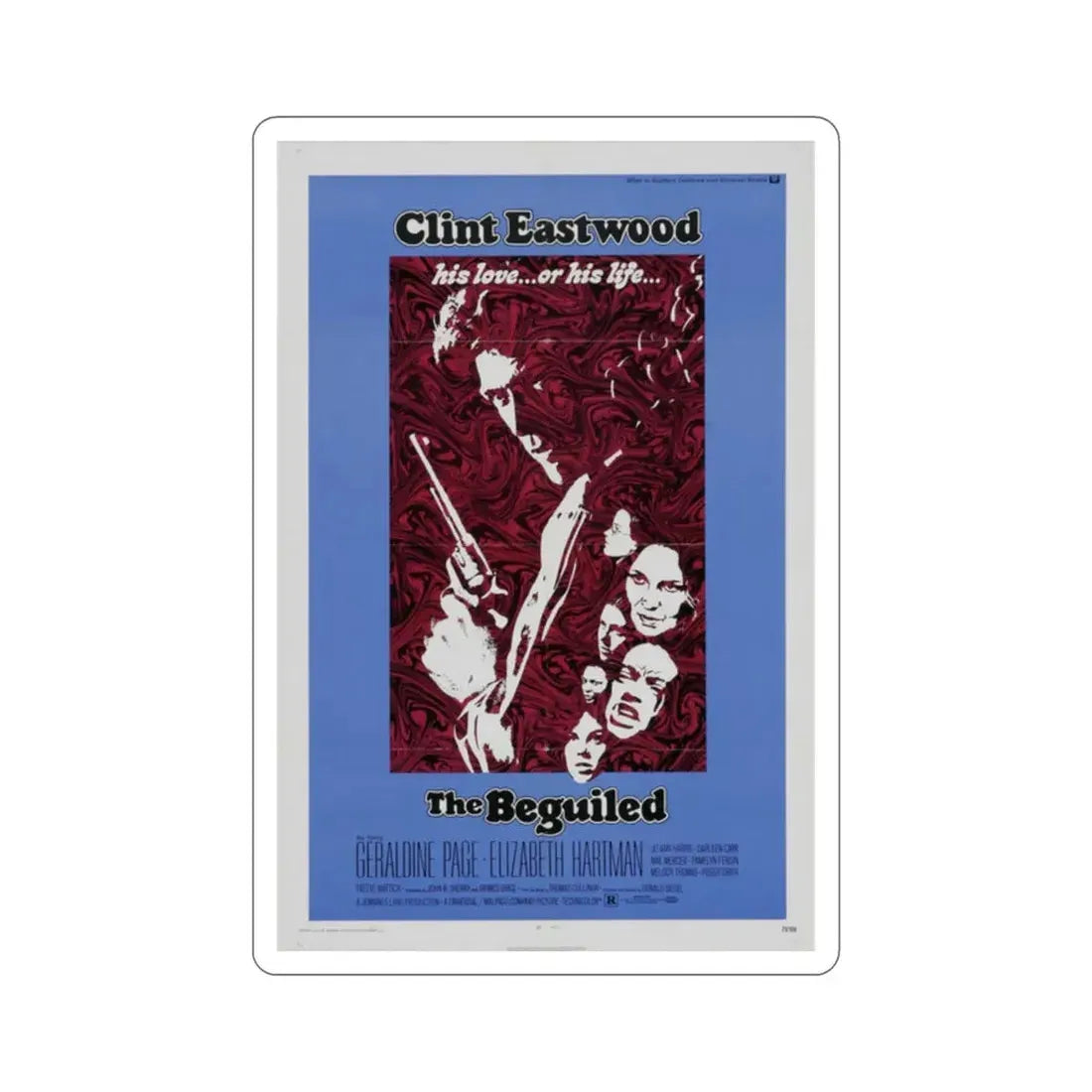 The Beguiled 1971 Movie Poster STICKER Vinyl Die-Cut Decal 2 Inch - The Sticker Space