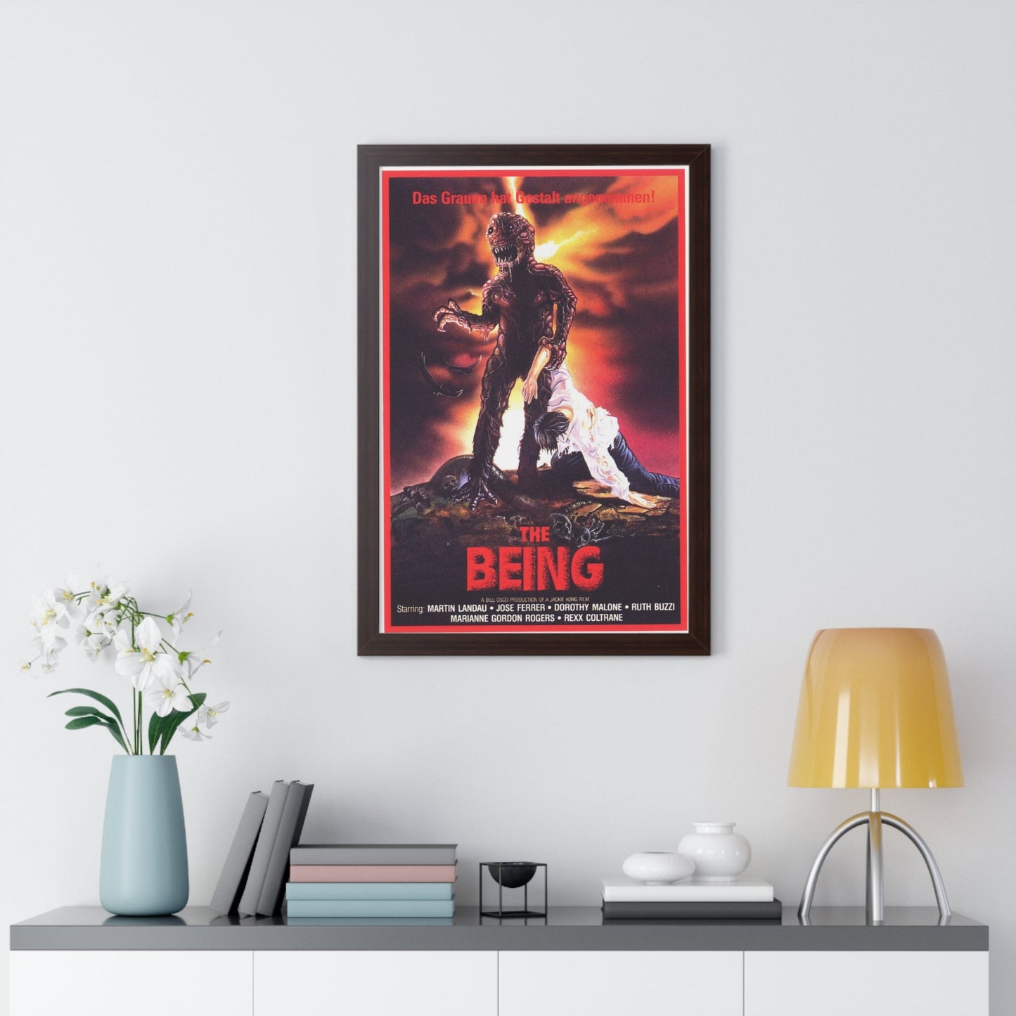 THE BEING (GERMAN) 1983 - Framed Movie Poster-The Sticker Space