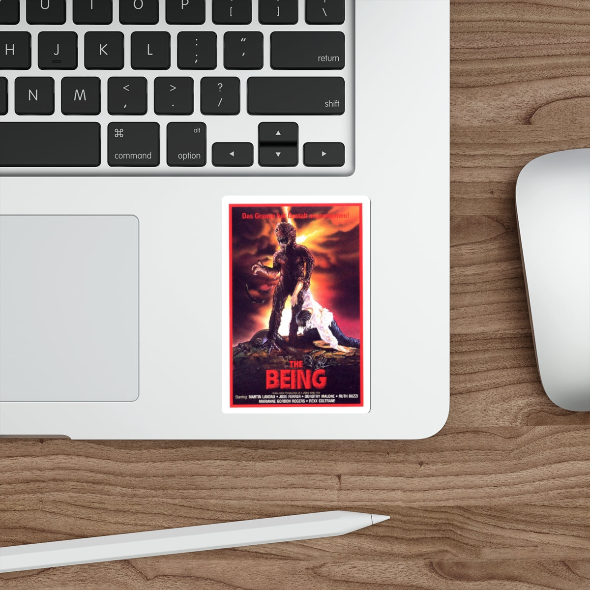 THE BEING (GERMAN) 1983 Movie Poster STICKER Vinyl Die-Cut Decal-The Sticker Space