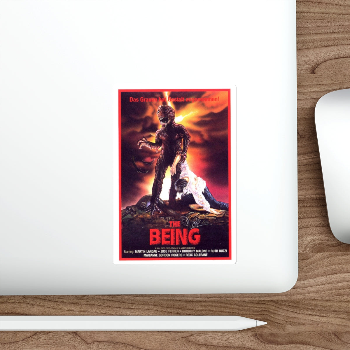 THE BEING (GERMAN) 1983 Movie Poster STICKER Vinyl Die-Cut Decal-The Sticker Space