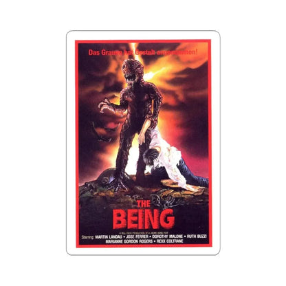 THE BEING (GERMAN) 1983 Movie Poster - STICKER Vinyl Kiss-Cut Decal 4 Inch White - The Sticker Space