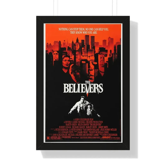 THE BELIEVERS 1987 - Framed Movie Poster 16″ x 24″ Black - The Sticker Space