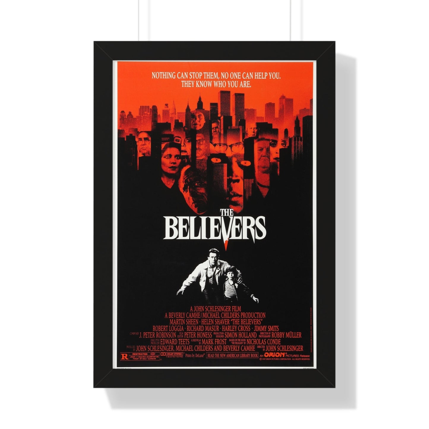 THE BELIEVERS 1987 - Framed Movie Poster-16″ x 24″-The Sticker Space