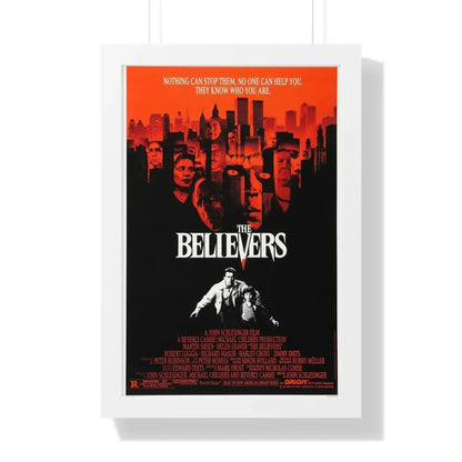 THE BELIEVERS 1987 - Framed Movie Poster 16″ x 24″ White - The Sticker Space