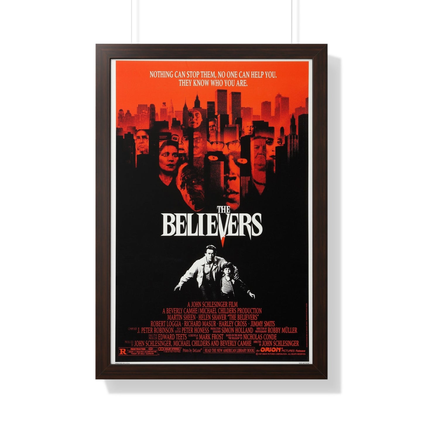 THE BELIEVERS 1987 - Framed Movie Poster-20" x 30"-The Sticker Space