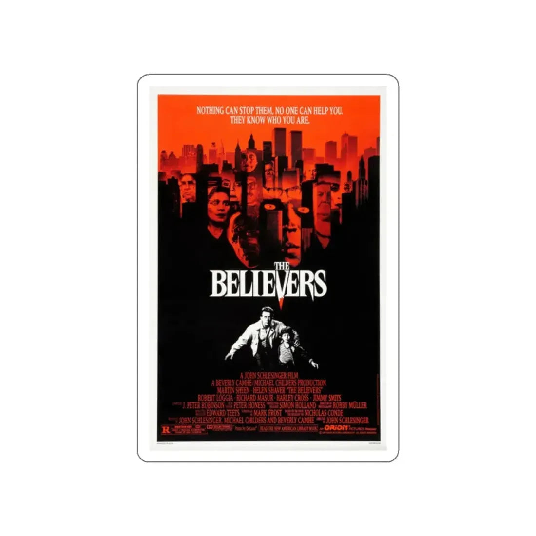 THE BELIEVERS 1987 Movie Poster STICKER Vinyl Die-Cut Decal 2 Inch - The Sticker Space