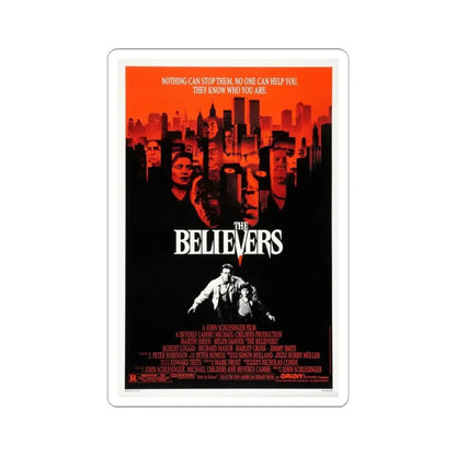 THE BELIEVERS 1987 Movie Poster - STICKER Vinyl Kiss-Cut Decal 6 Inch White - The Sticker Space