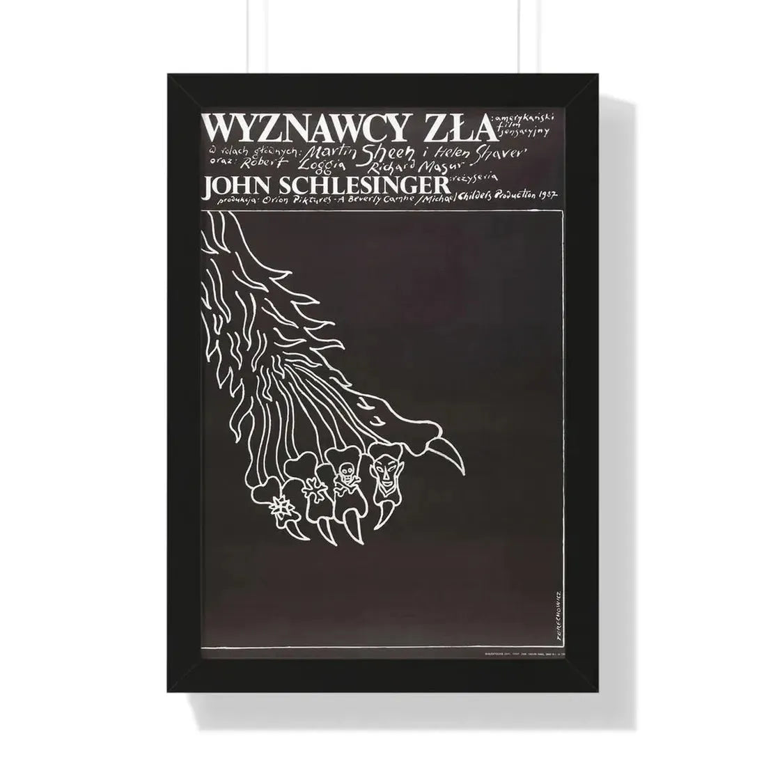 THE BELIEVERS (POLISH) 1987 - Framed Movie Poster 16″ x 24″ Black - The Sticker Space