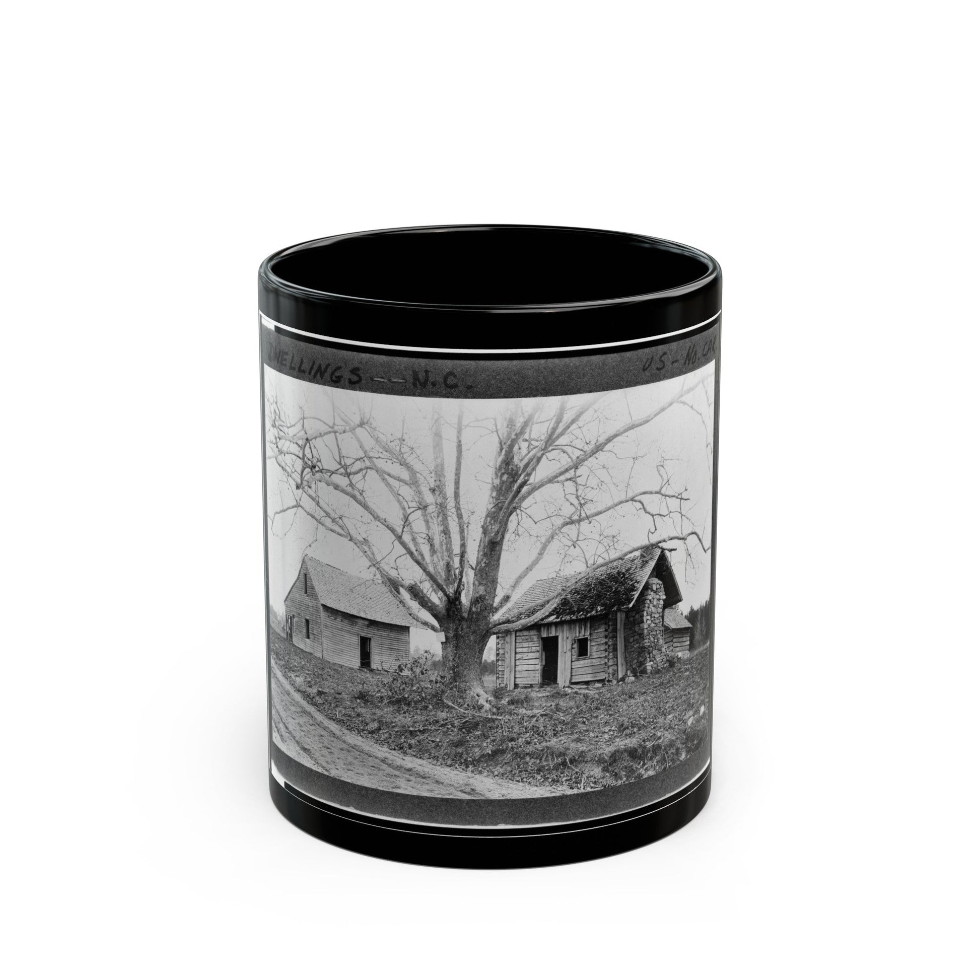 The Bennett Place, North Carolina (U.S. Civil War) Black Coffee Mug-11oz-The Sticker Space