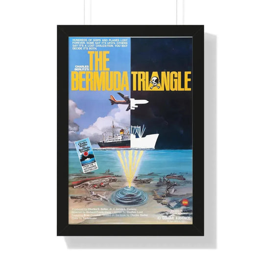 THE BERMUDA TRIANGLE 1978 - Framed Movie Poster 16″ x 24″ Black - The Sticker Space