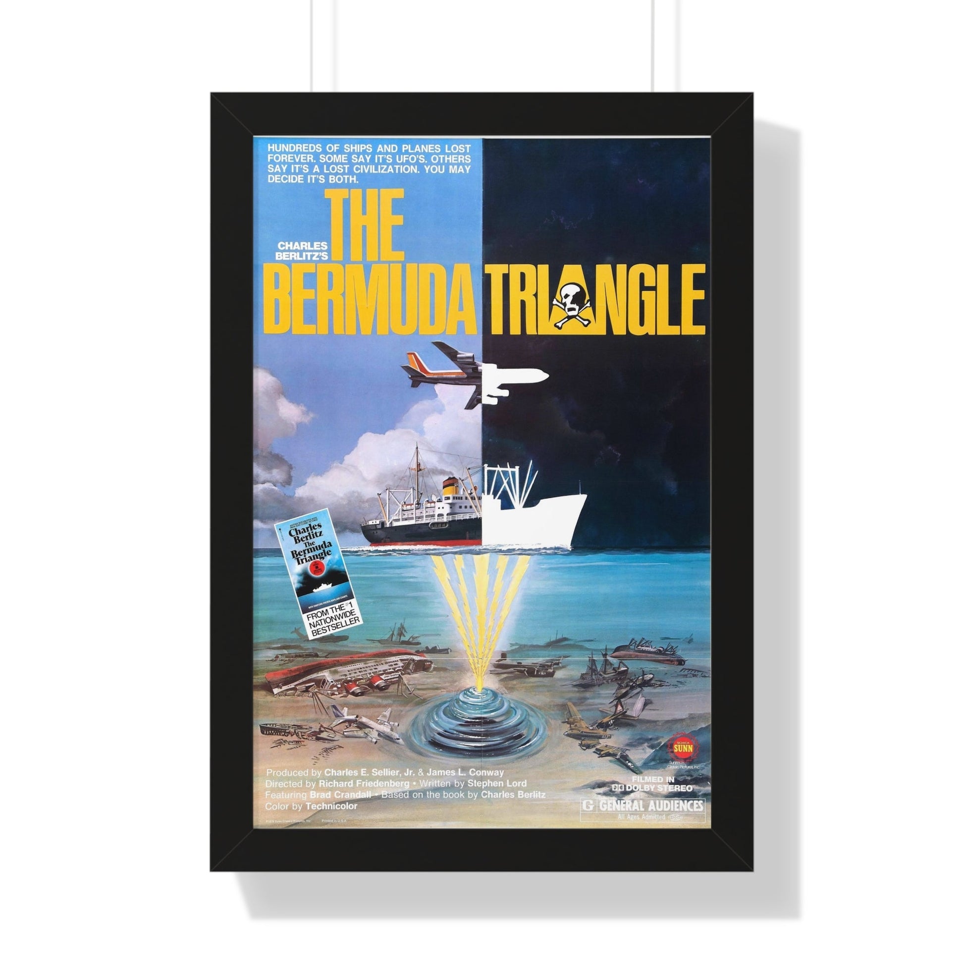 THE BERMUDA TRIANGLE 1978 - Framed Movie Poster-16″ x 24″-The Sticker Space