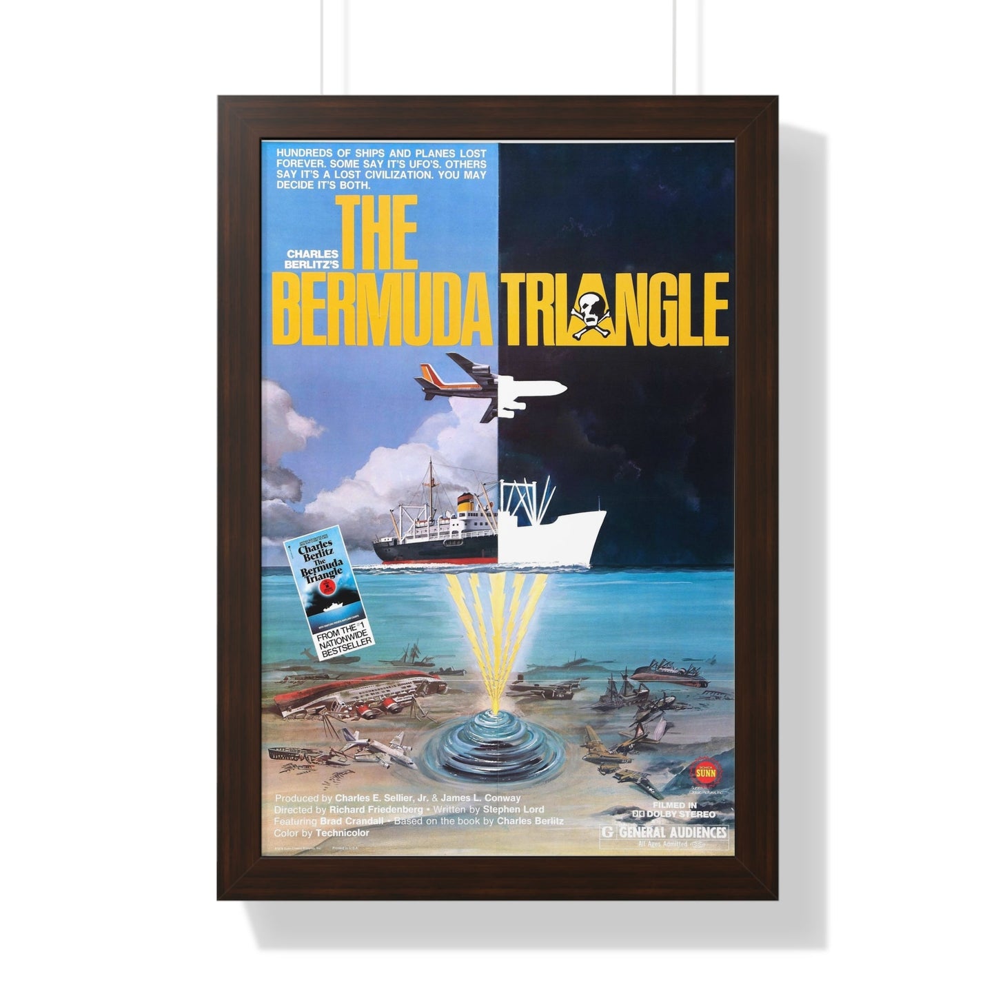 THE BERMUDA TRIANGLE 1978 - Framed Movie Poster-16″ x 24″-The Sticker Space