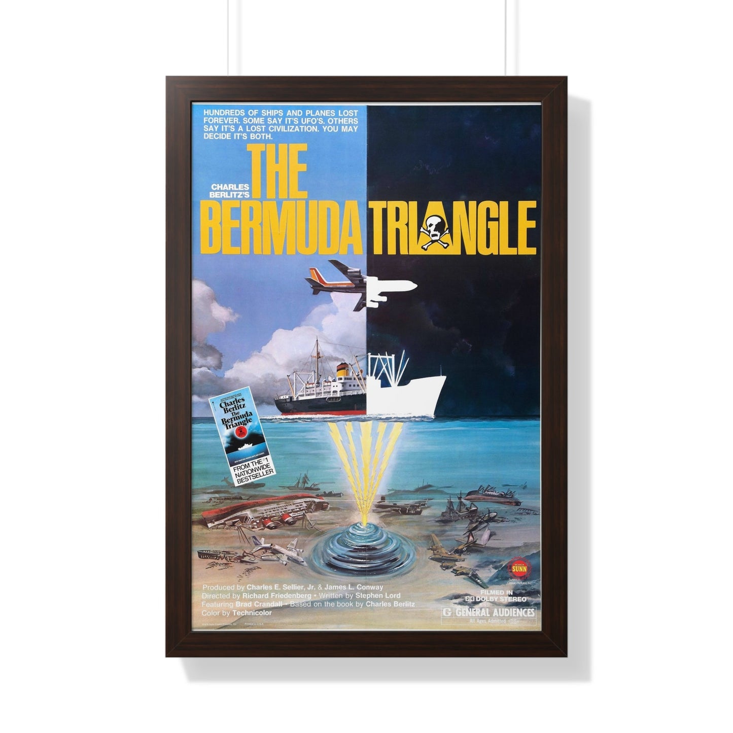 THE BERMUDA TRIANGLE 1978 - Framed Movie Poster-20" x 30"-The Sticker Space