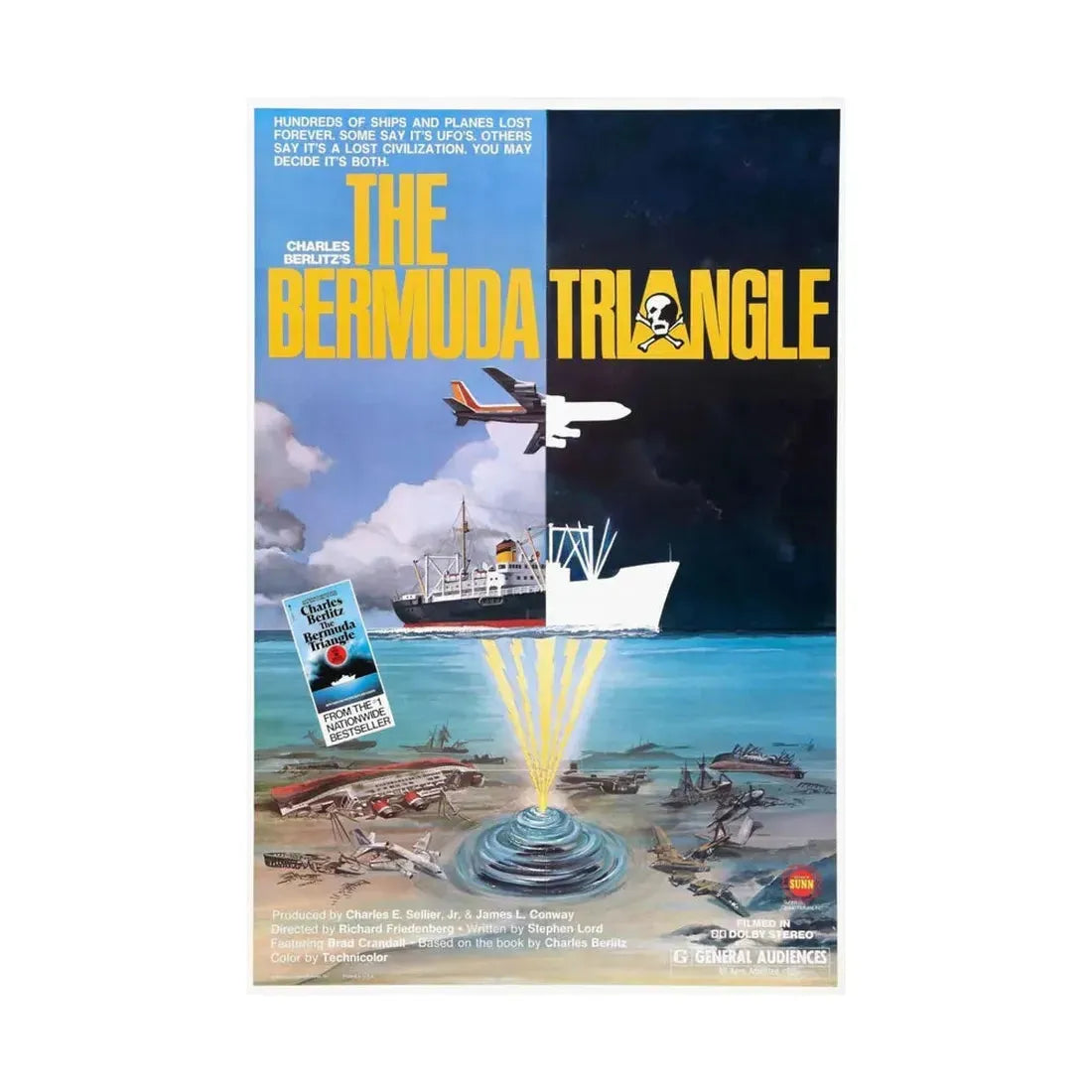 THE BERMUDA TRIANGLE 1978 - Paper Movie Poster - The Sticker Space