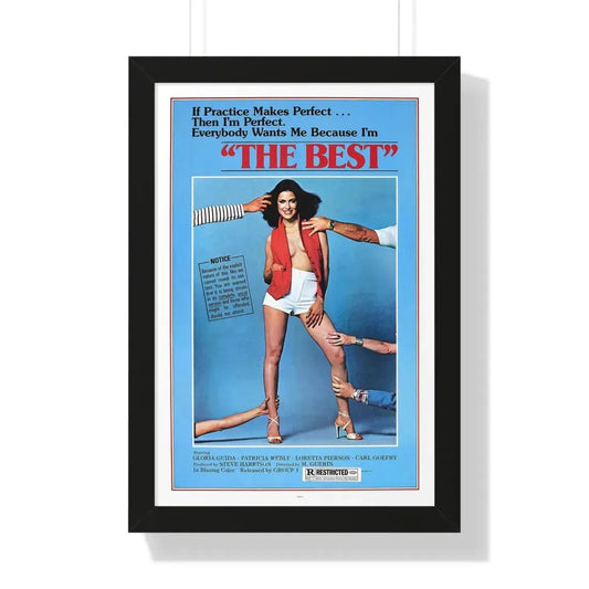 THE BEST 1976 - Framed Movie Poster 16″ x 24″ Black - The Sticker Space