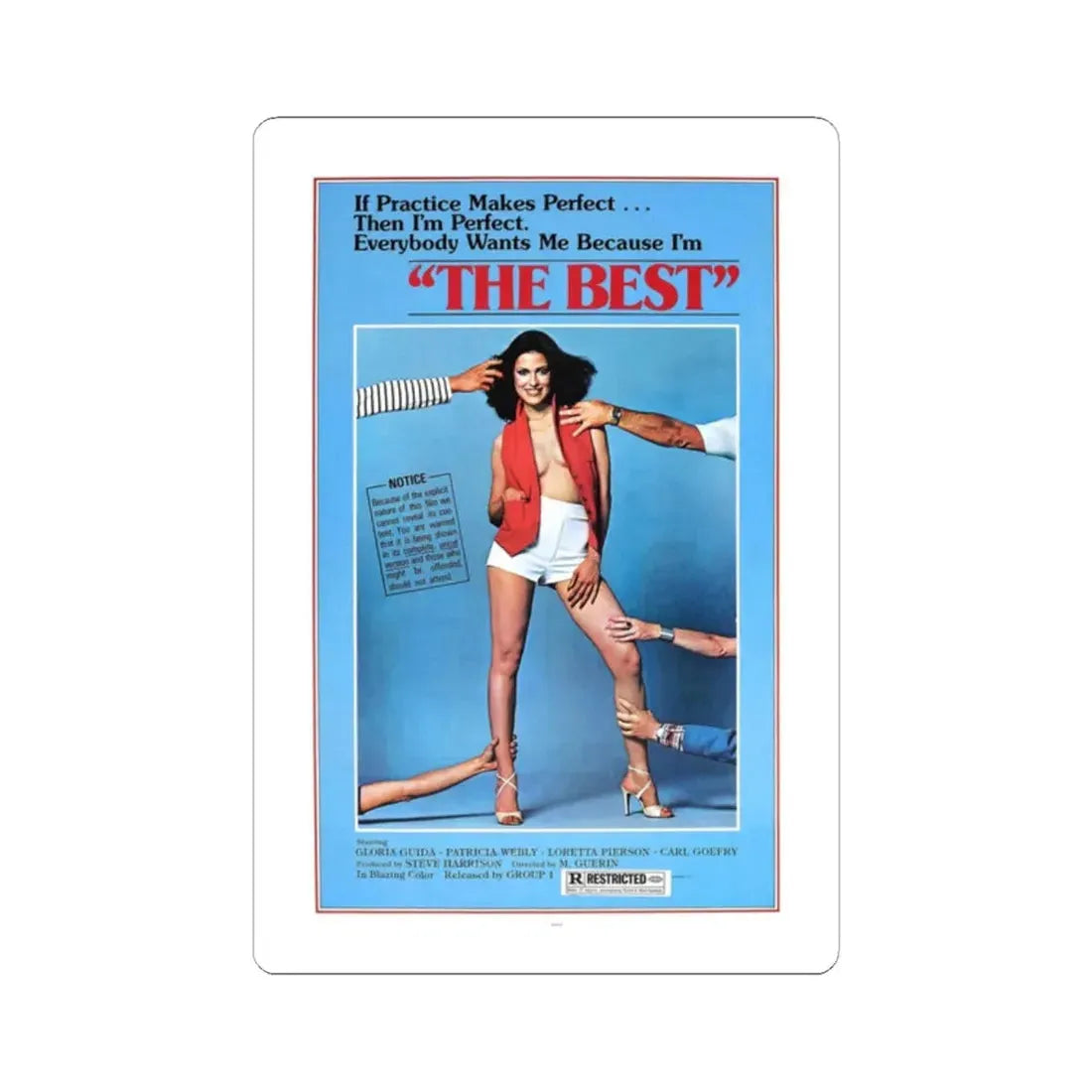 THE BEST 1976 Movie Poster - STICKER Vinyl Kiss-Cut Decal 2 Inch White - The Sticker Space