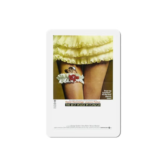 The Best House in London 1969 Movie Poster Refrigerator Magnet 2 Inch - The Sticker Space