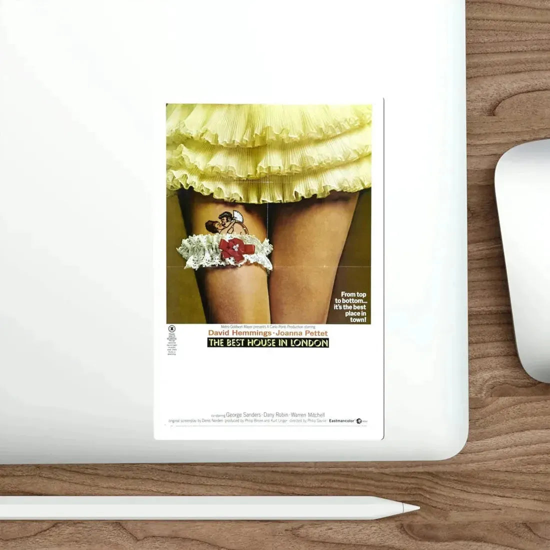 The Best House in London 1969 Movie Poster STICKER Vinyl Die-Cut Decal - The Sticker Space