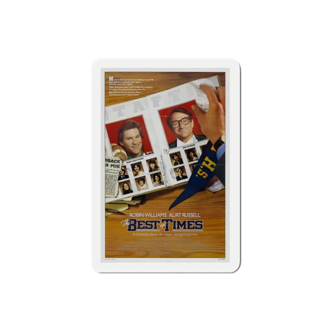 The Best of Times 1986 Movie Poster Refrigerator Magnet 2 Inch - The Sticker Space