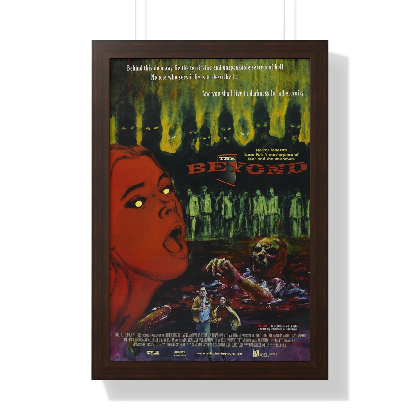 THE BEYOND 1981 - Framed Movie Poster-16″ x 24″-The Sticker Space