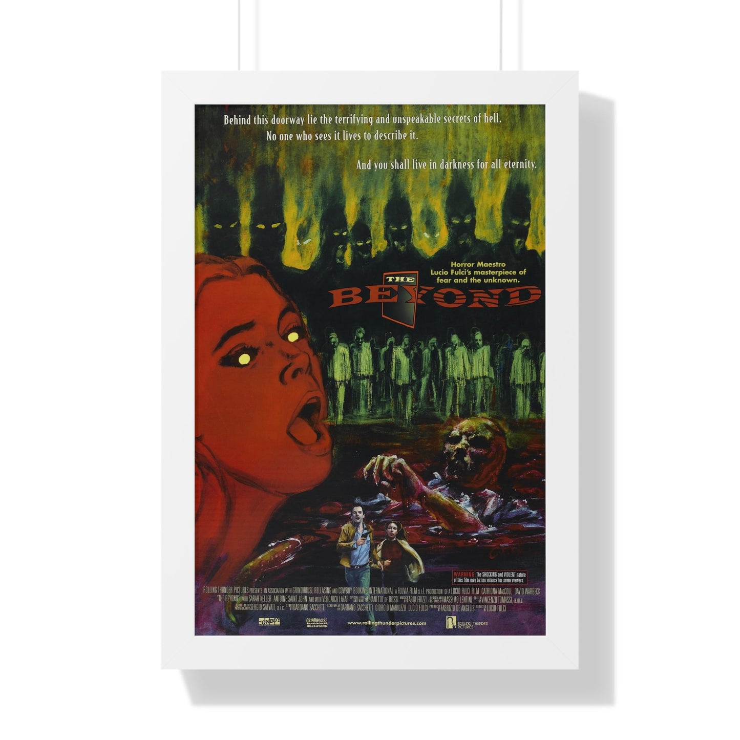 THE BEYOND 1981 - Framed Movie Poster-16″ x 24″-The Sticker Space