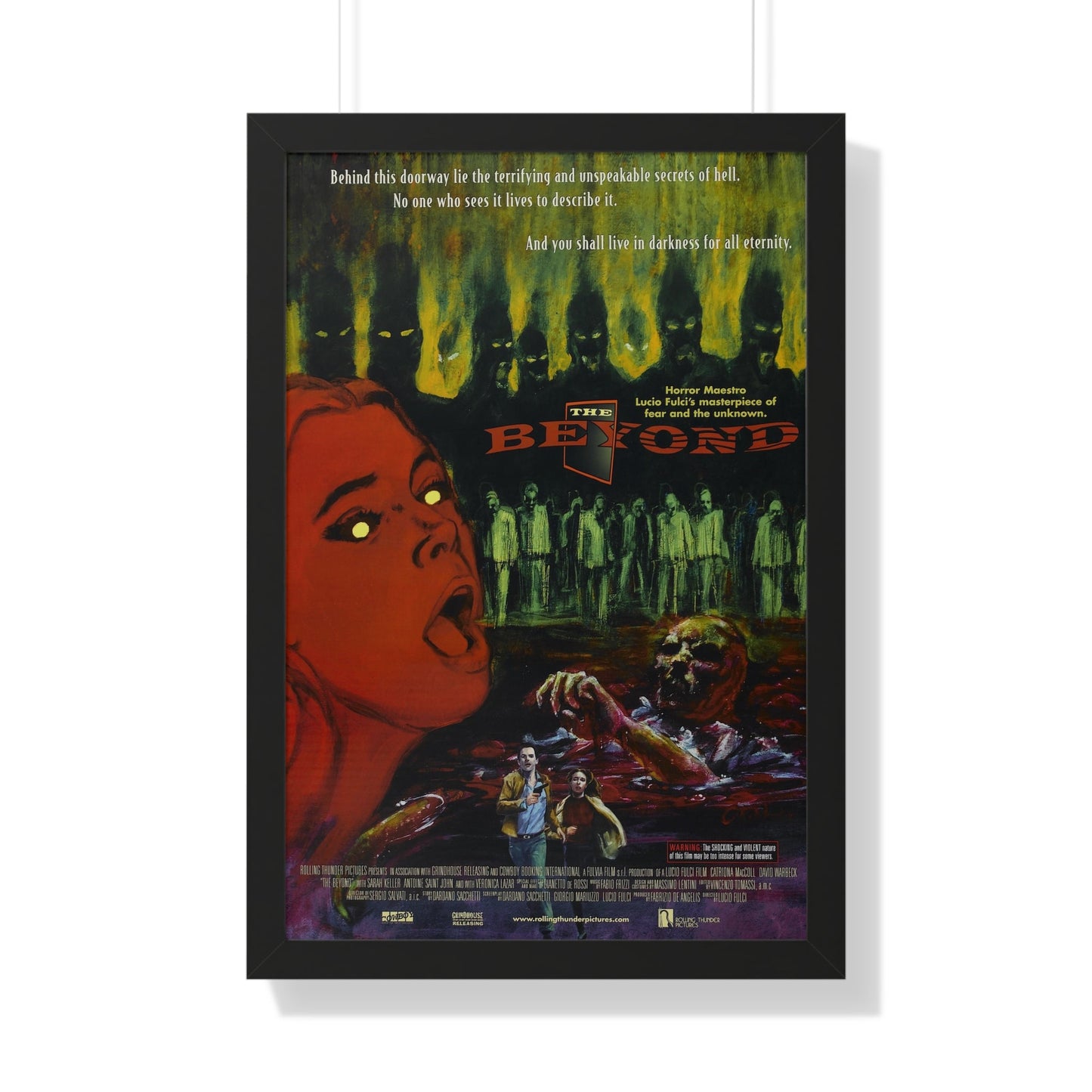 THE BEYOND 1981 - Framed Movie Poster-20" x 30"-The Sticker Space