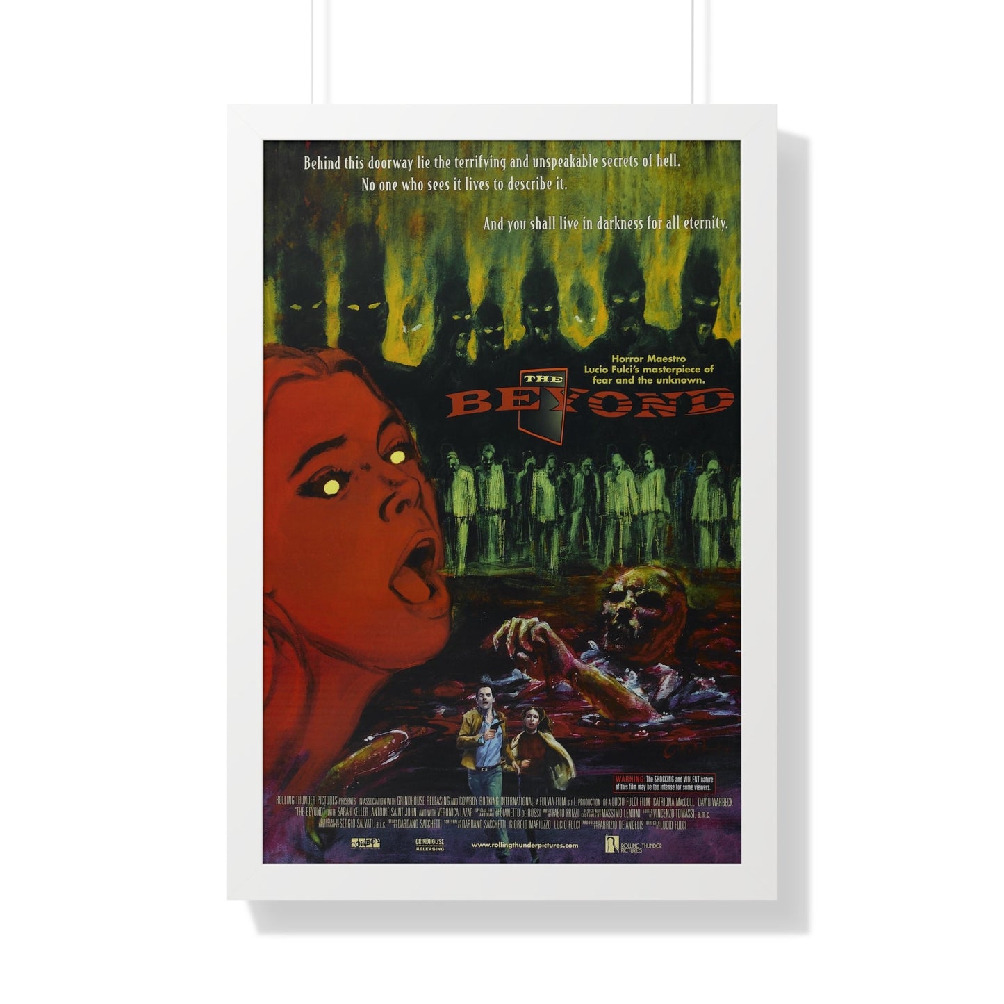 THE BEYOND 1981 - Framed Movie Poster-20" x 30"-The Sticker Space