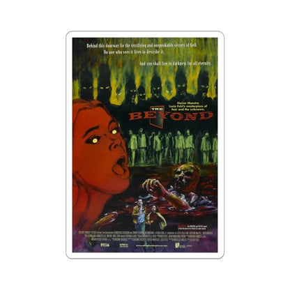 THE BEYOND 1981 Movie Poster - STICKER Vinyl Kiss-Cut Decal 4 Inch White - The Sticker Space