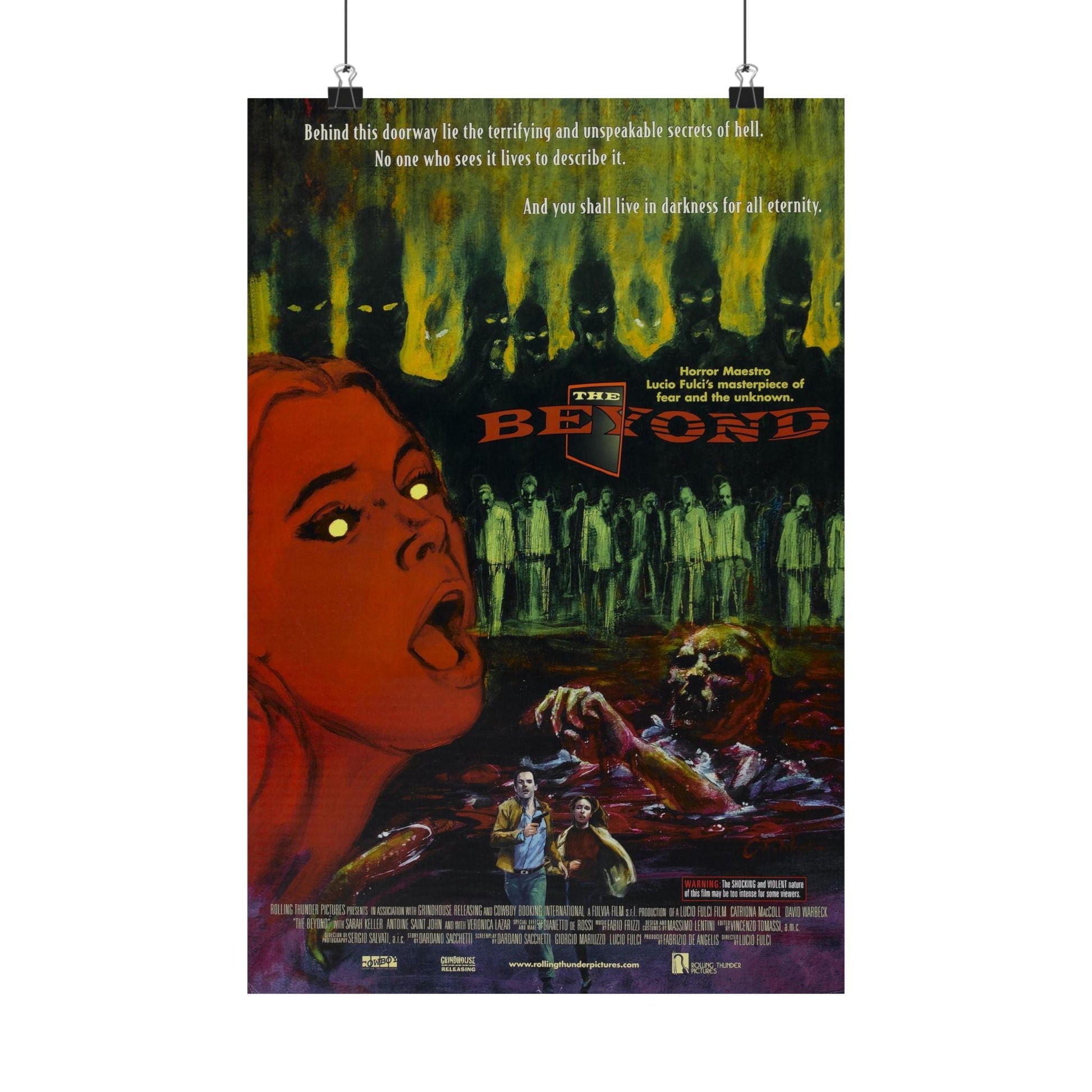 THE BEYOND 1981 - Paper Movie Poster-12″ x 18″-The Sticker Space