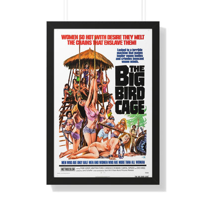 THE BIG BIRD CAGE 1972 - Framed Movie Poster-20" x 30"-The Sticker Space