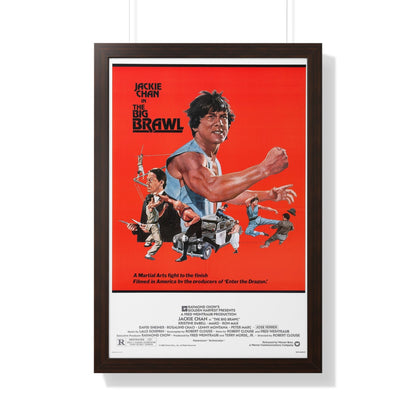 THE BIG BRAWL 1980 - Framed Movie Poster-20" x 30"-The Sticker Space