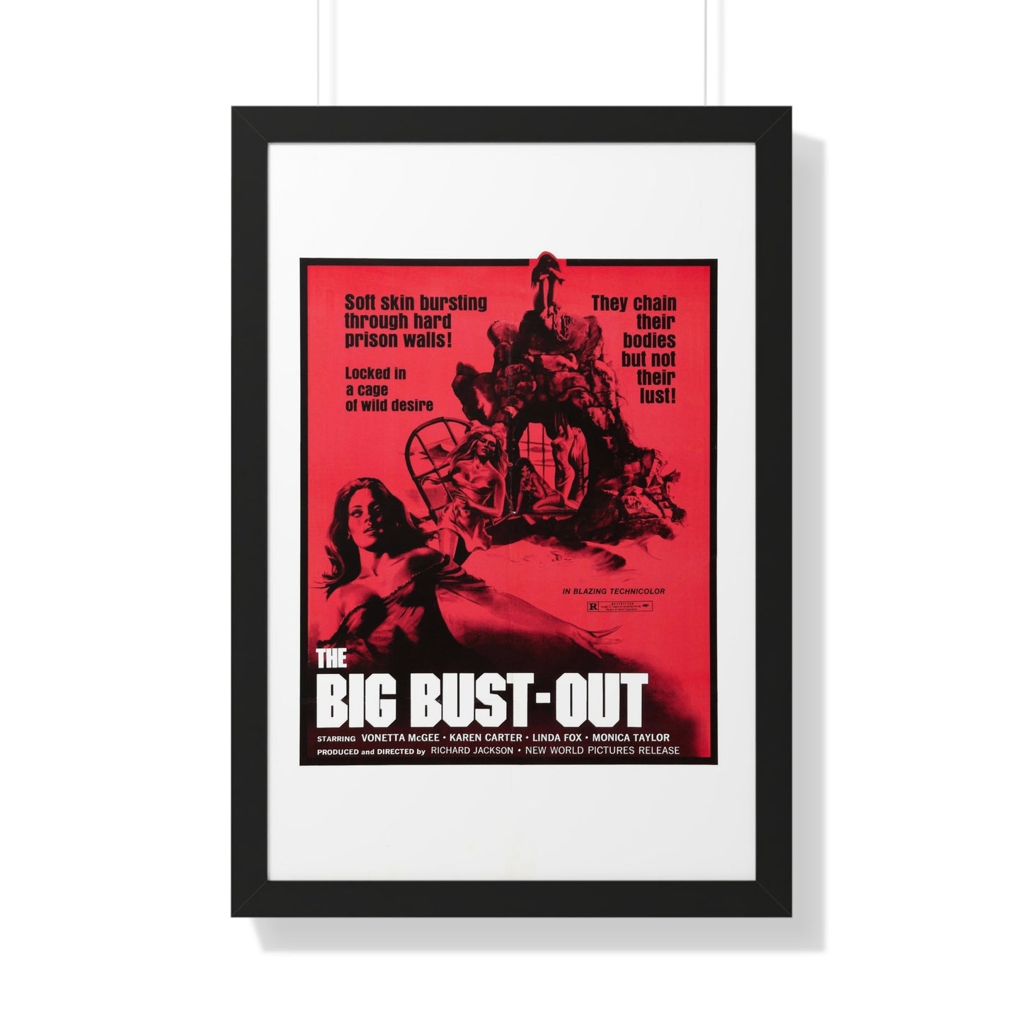 THE BIG BUST-OUT 1972 - Framed Movie Poster-20" x 30"-The Sticker Space