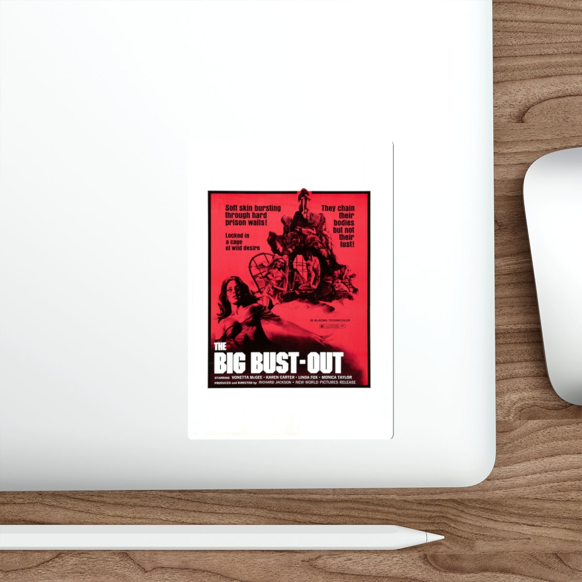 THE BIG BUST-OUT 1972 Movie Poster STICKER Vinyl Die-Cut Decal-The Sticker Space