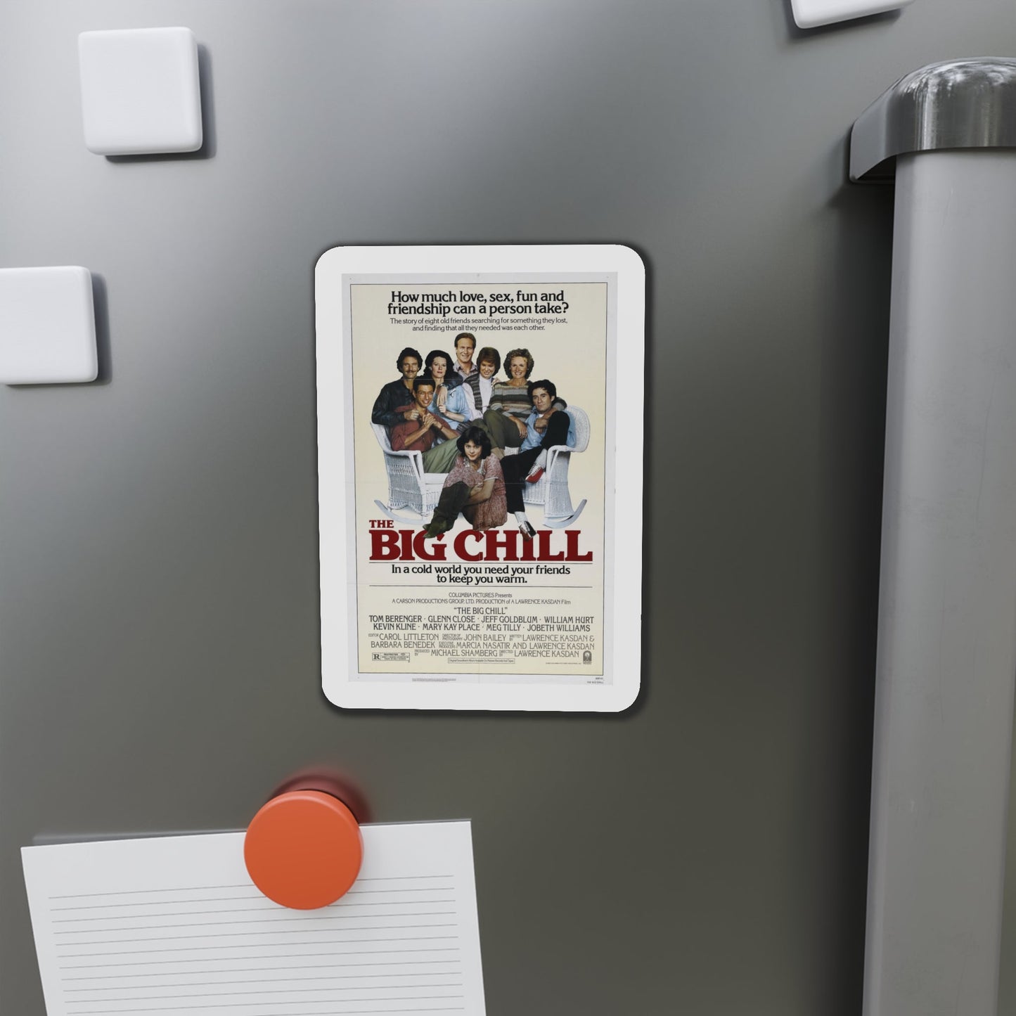 The Big Chill 1983 Movie Poster Die-Cut Magnet-The Sticker Space