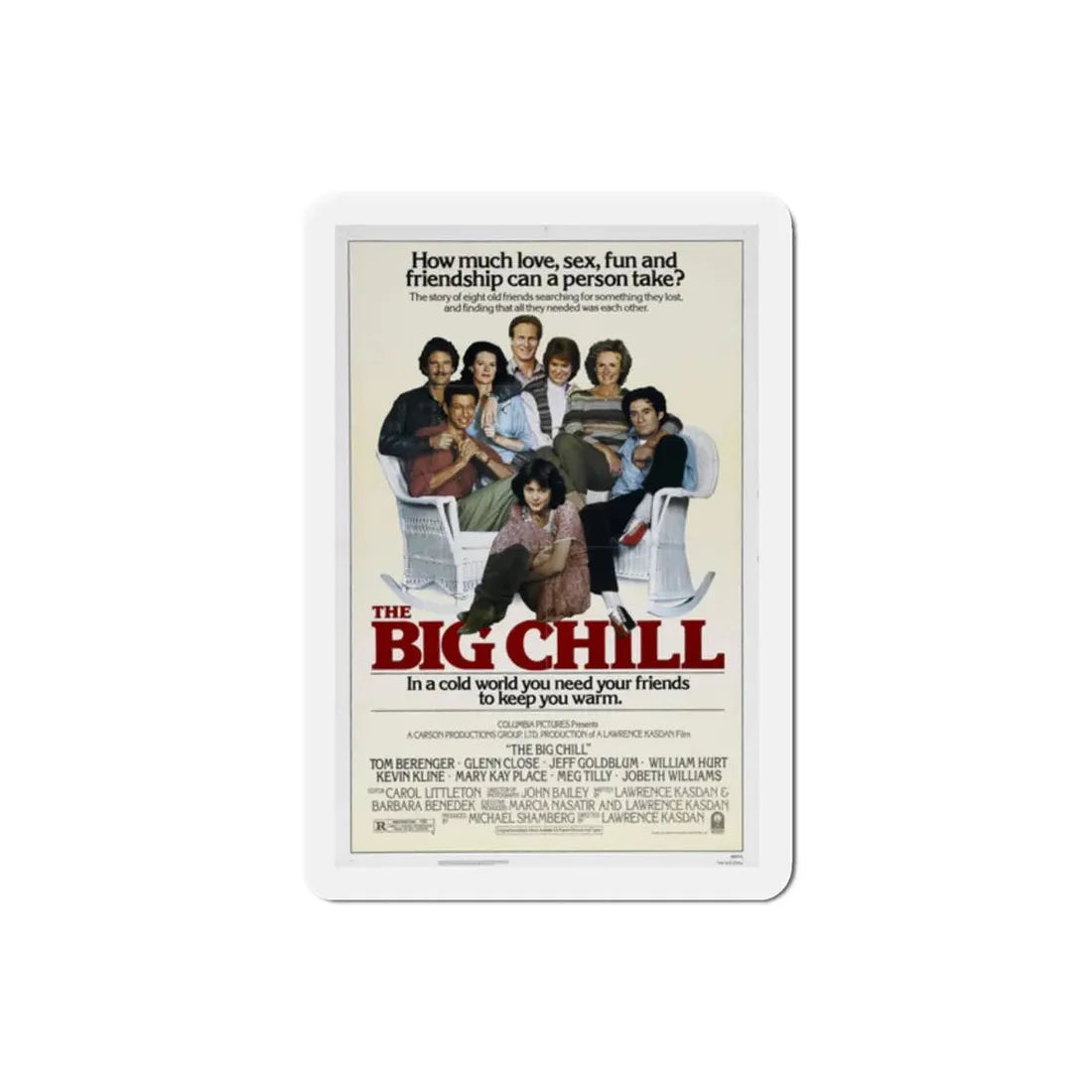 The Big Chill 1983 Movie Poster Refrigerator Magnet 2 Inch - The Sticker Space