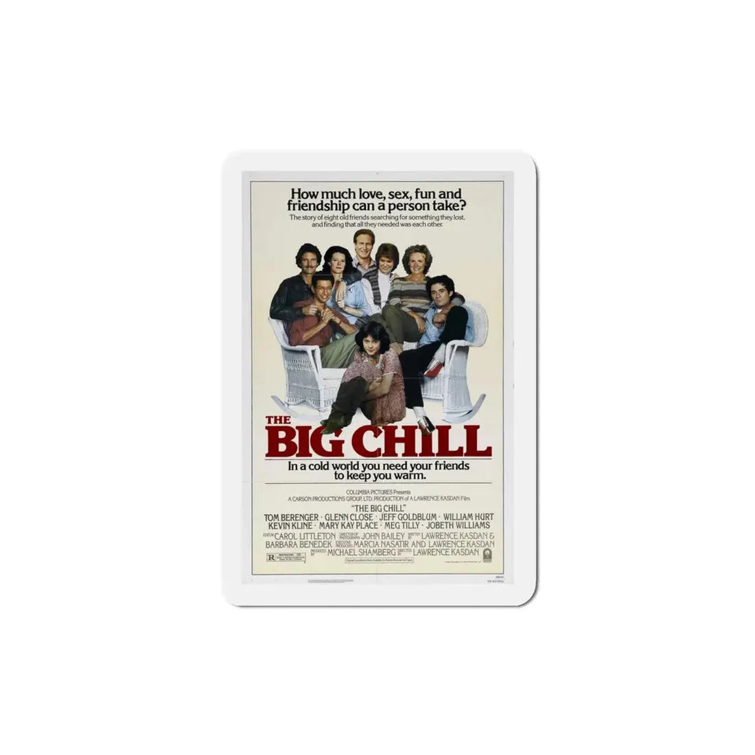 The Big Chill 1983 Movie Poster Refrigerator Magnet 4 Inch - The Sticker Space