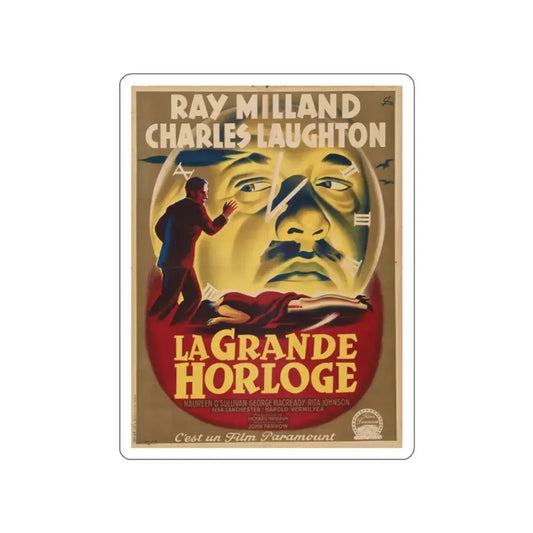 THE BIG CLOCK 1948 Movie Poster STICKER Vinyl Die-Cut Decal 2 Inch - The Sticker Space