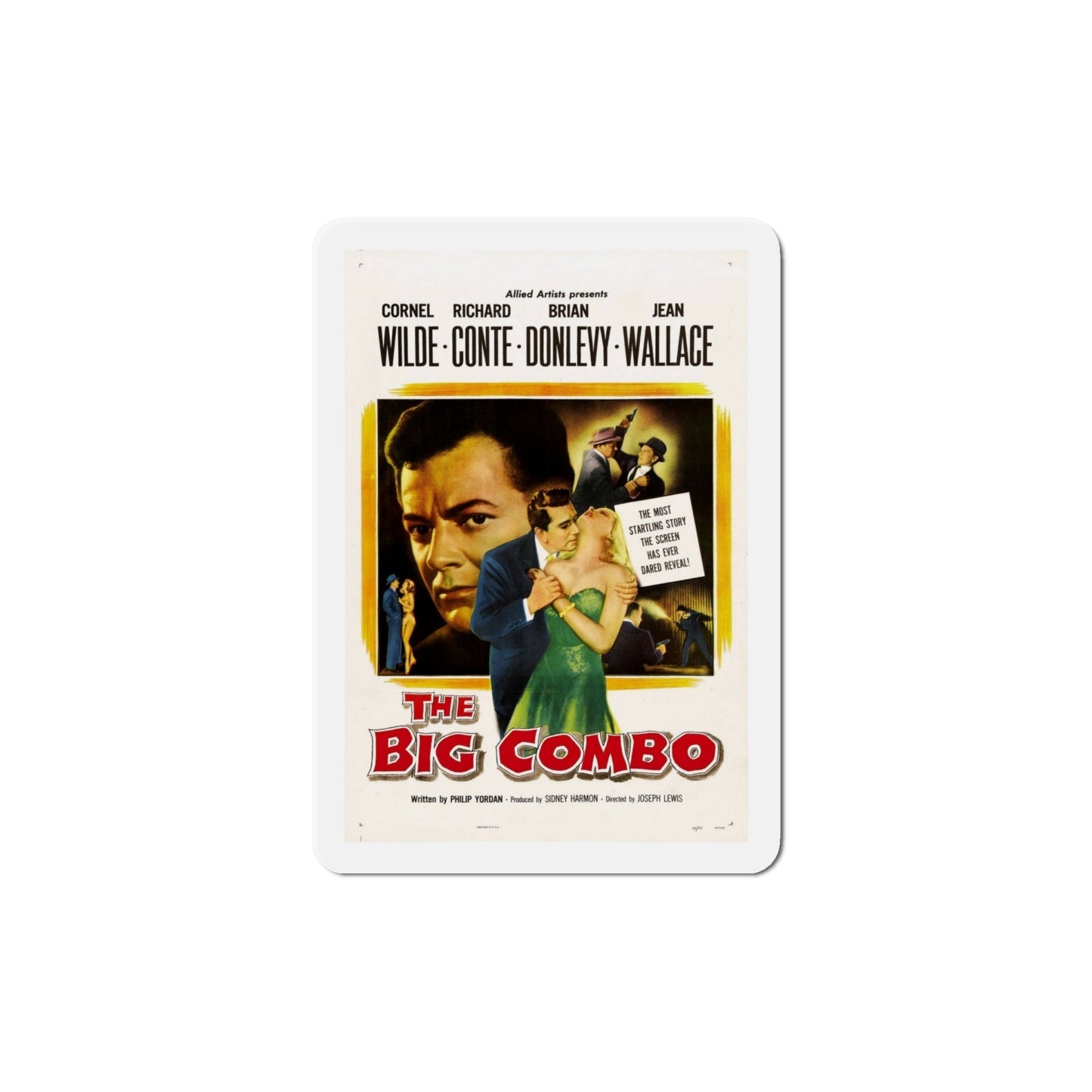 The Big Combo 1955 Movie Poster Die-Cut Magnet-6 Inch-The Sticker Space