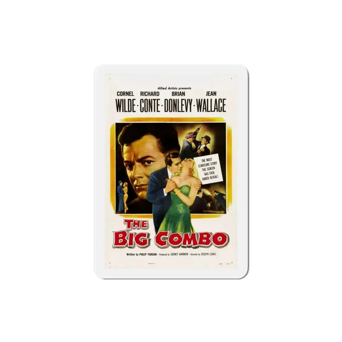 The Big Combo 1955 Movie Poster Refrigerator Magnet 3 Inch - The Sticker Space