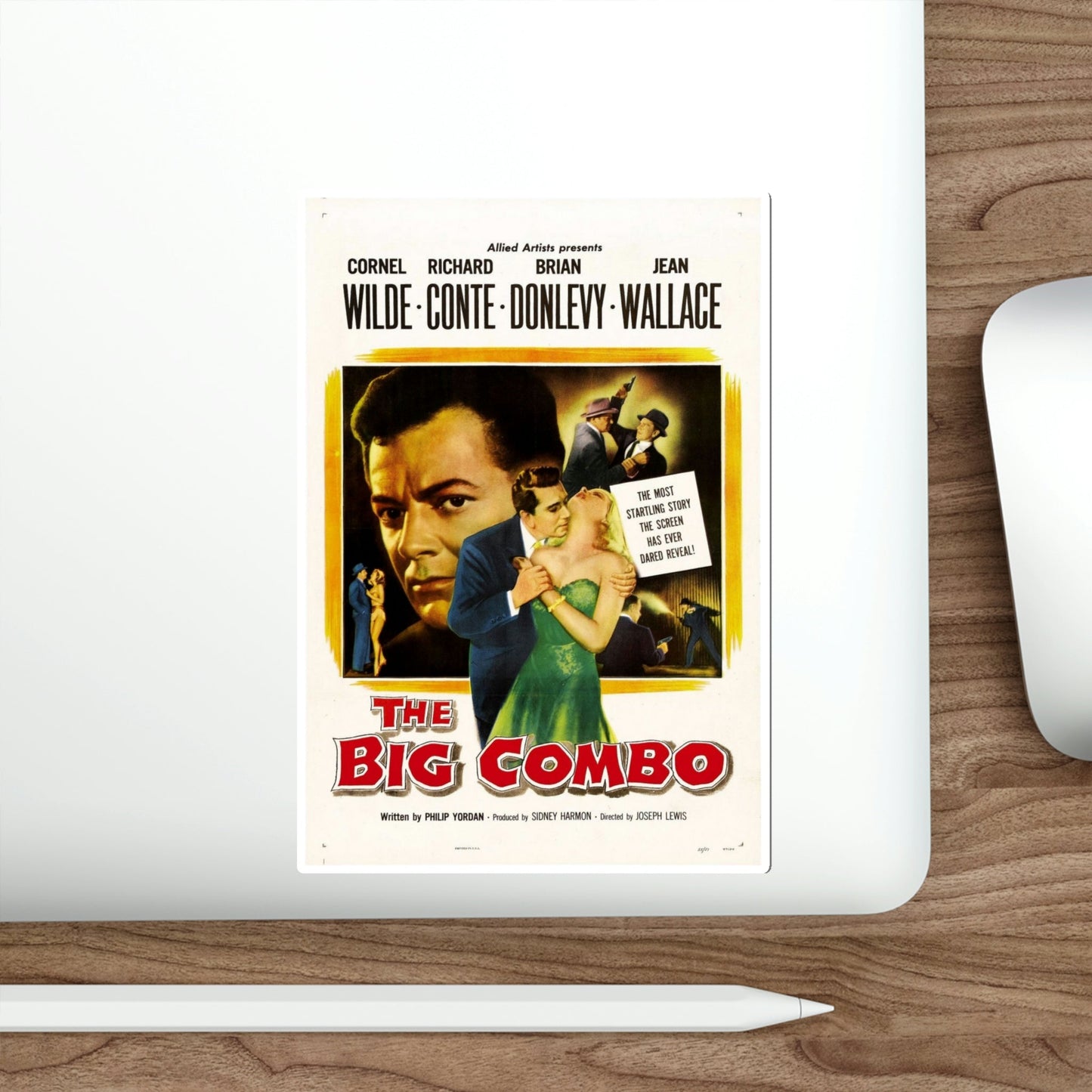 The Big Combo 1955 Movie Poster STICKER Vinyl Die-Cut Decal-The Sticker Space