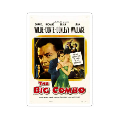 The Big Combo 1955 Movie Poster - STICKER Vinyl Kiss-Cut Decal 6 Inch White - The Sticker Space