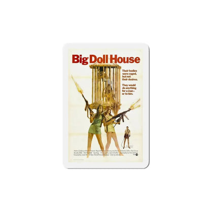 The Big Doll House 1971 Movie Poster Refrigerator Magnet 5 Inch - The Sticker Space