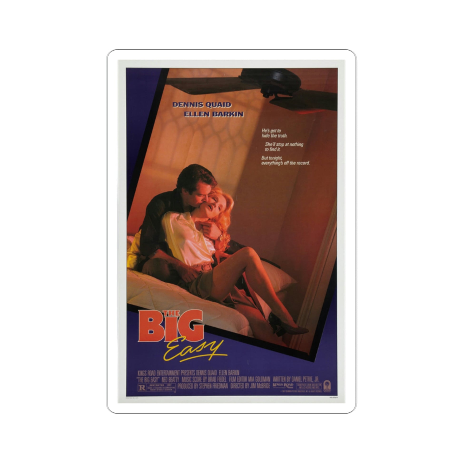 The Big Easy 1987 Movie Poster STICKER Vinyl Die-Cut Decal-2 Inch-The Sticker Space