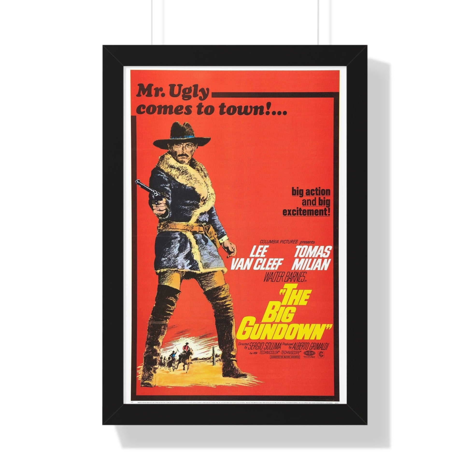 THE BIG GUNDOWN 1966 - Framed Movie Poster-16″ x 24″-The Sticker Space